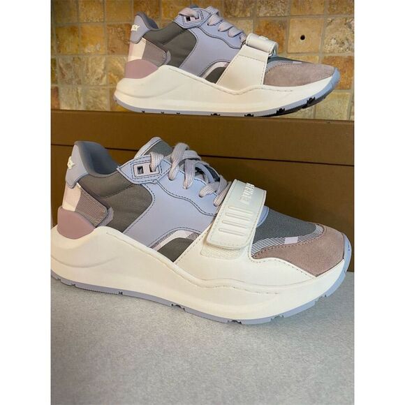 Burberry Ramsey Vintage Check‎ Low Top Sneakers Size 35.5/ 5.5 - Picture 2 of 10